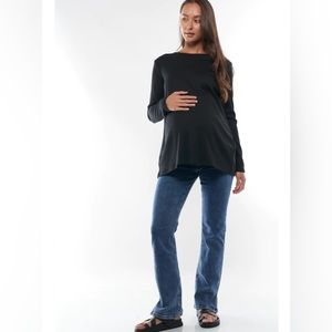 Bae Keep It Going Split Hem Jean – Washed Indigo